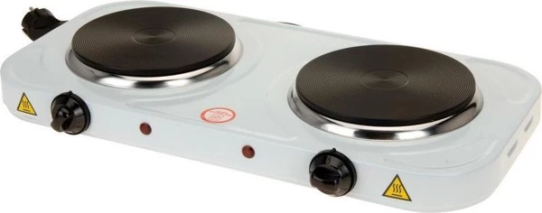 Excellent Electrics Kookplaat Dubbel - Wit