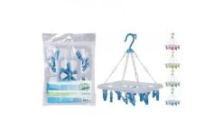 Washanger Met 18 Knijpers - Diverse Kleuren