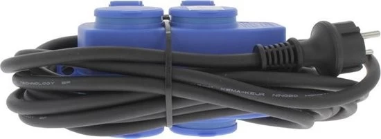 Outdoor Stekkerblok 4V - Randaarde - Spatwaterdicht