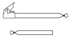 Campking Zak Verandastang 25/22mm 120-200 Cm - Aluminium