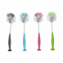 Afwasborstel Met Zuignap 28cm - Diverse Kleuren