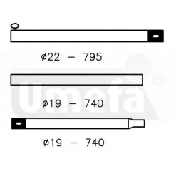 Campking Zak Nokstok 22/19mm 180-250 Cm - Alu