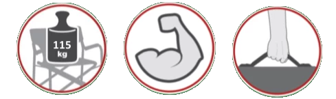 Coleman Vouwstoel Kick Back PDQ - Grey - Afbeelding 3