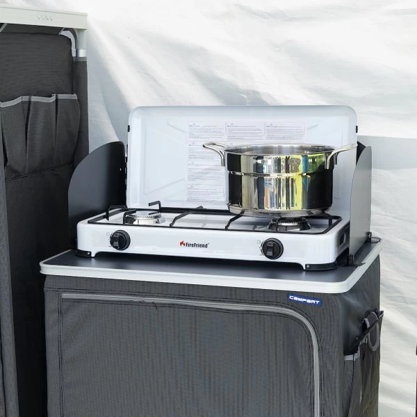 FireFriend Kooktoestel 2 Pits 3KW - Wit - Afbeelding 3