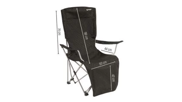 Outwell Vouwstoel Catamarca Lounger - Black - Afbeelding 5