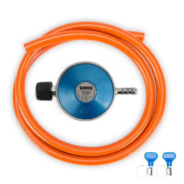 Gimeg Regelaarset 29MB Campingaz Pilaar 1,5M Slang + Klemmen