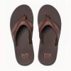 Reef Leather Fanning - Dark Brown