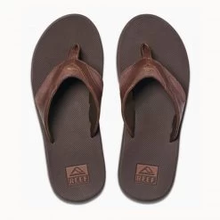 Reef Leather Fanning - Dark Brown