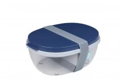 Mepal Saladbox Ellipse - Nordic Denim