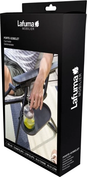 Lafuma Tafeltje Stoelbevestiging Clipmaid - Anthracite - Afbeelding 3