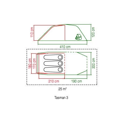 Coleman Tasman 3 Bijzettent - Afbeelding 4